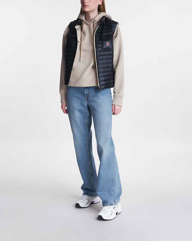 Moncler Tröja Hoodie Logo Beige L