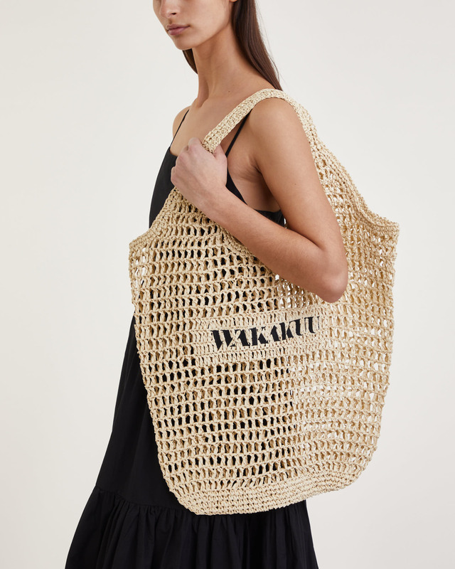 Wakakuu Wakakuu Straw Bag Beige ONESIZE