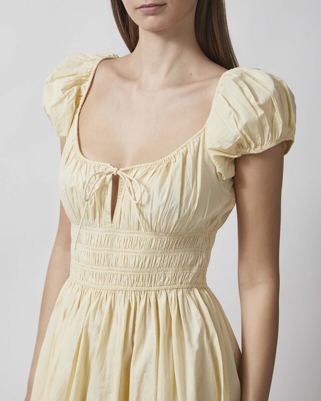 DÔEN Kjole Quinn Light yellow M