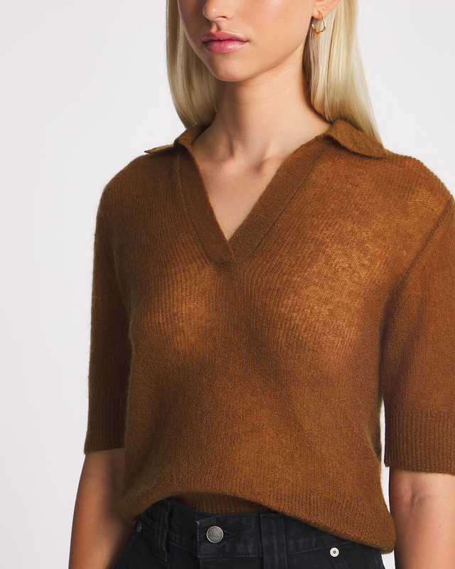 Max Mara Studio Top Pablo Tobacco L