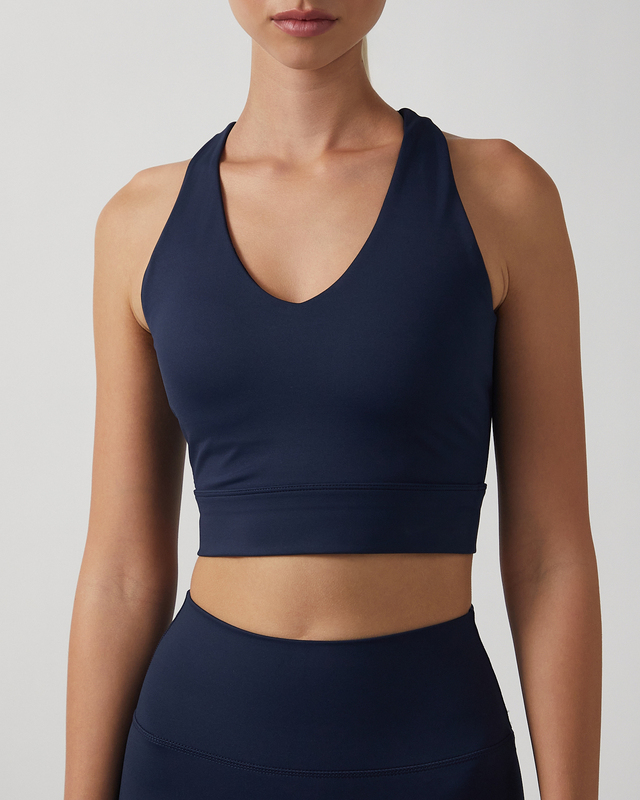Sisterly tribe Bra Softsculpt V-Neck Cross Back Navy XL