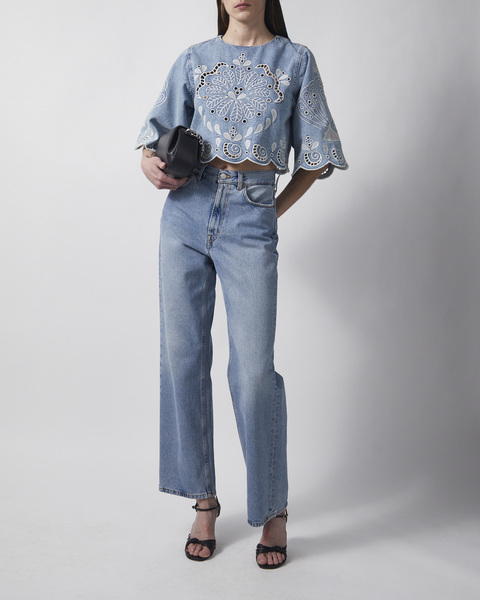 Blus Denim Richelieux Cropped Denim 2