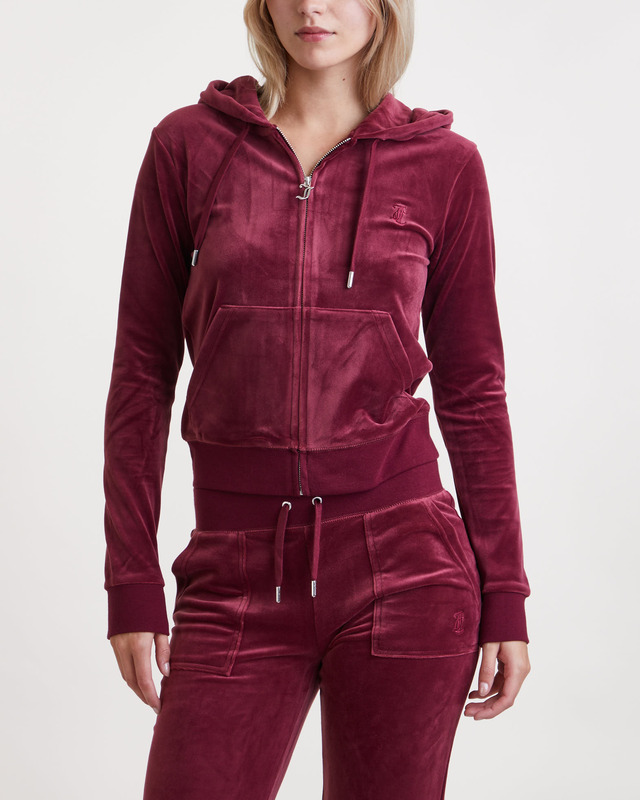 Juicy Couture Tröja Robertson Hoodie Mörkröd M