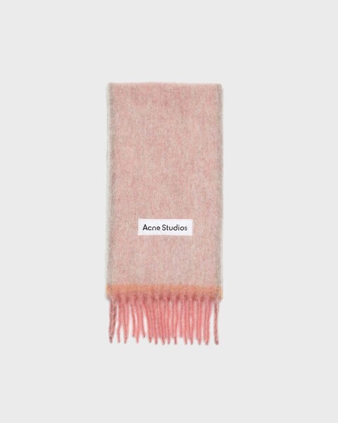 Wool Mohair Scarf Dusty pink/khaki ONESIZE 1