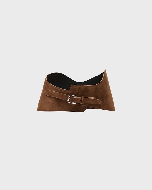 Liffner Belt Flow Corset Suede Mushroom Brun ONESIZE
