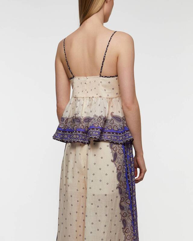 Zimmermann Topp Maxine Plunge Cami Lila 0 (XS-S)