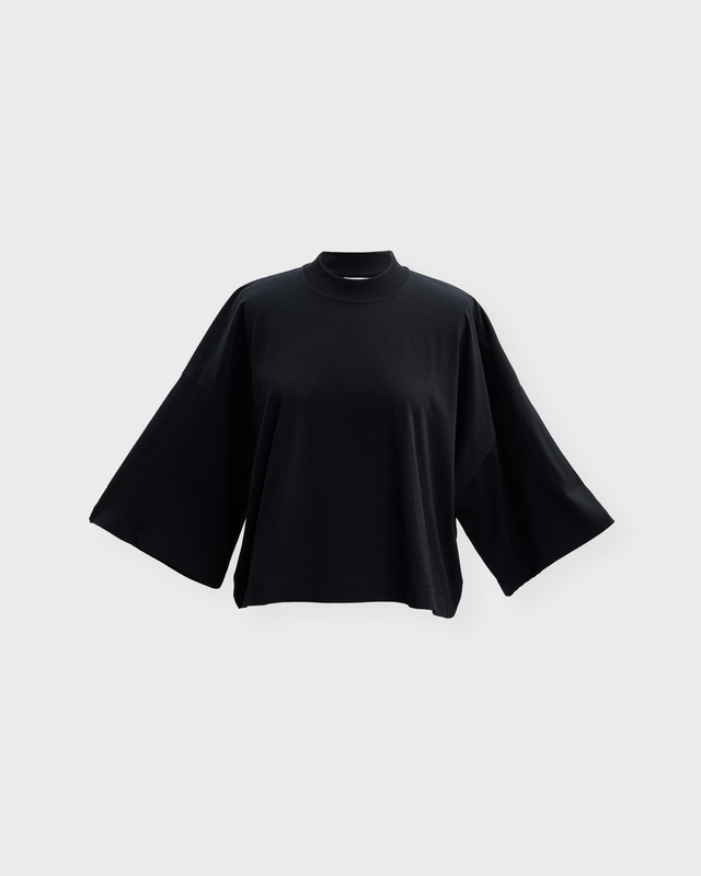 Wakakuu Icons T-Shirt Kim Oversized Cropped Svart XL