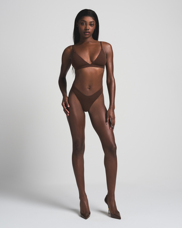 Skims Bralette Fits Everybody Triangle Cocoa L