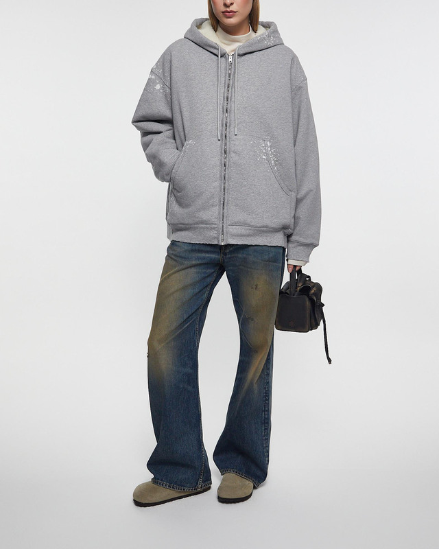 Acne Studios Sweatshirt Hooded Zipper  Grå M