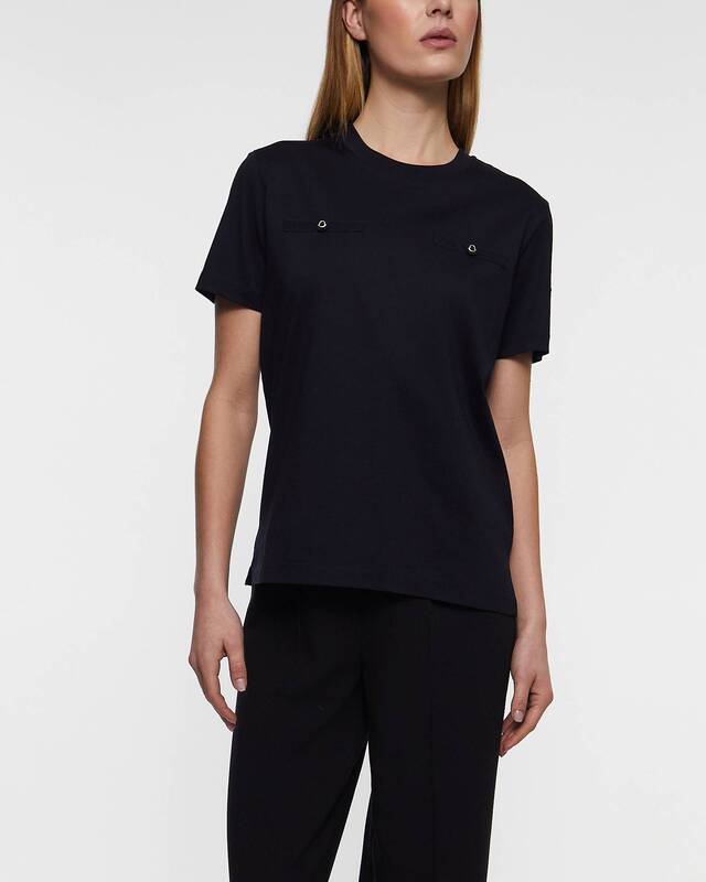 Moncler T-Shirt Cotton Pocket Navy S