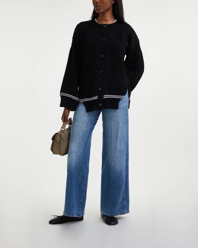 Marni Cardigan Logo Cotton Svart IT 38 (EUR 32)