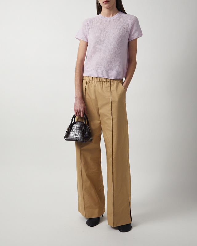 LISA YANG T-Shirt Siona Cashmere Light pink 1 (S-M)