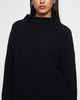 Vince Cashmere Sweater  Boiled Funnel Nk Pullover Black S