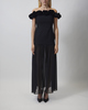 ROTATE  Klänning Crepe Maxi Flower Black 36