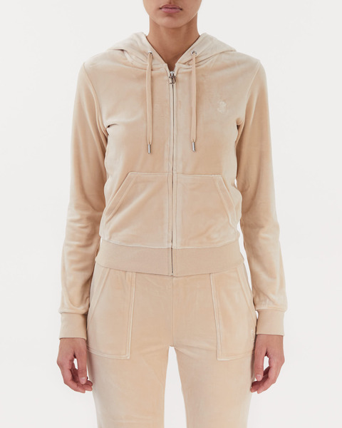 Hoodie Classic Velour Sand 1
