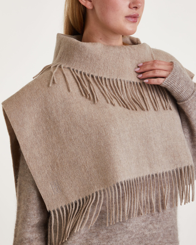 By Malene Birger Scarf Turtla Grå/brun ONESIZE