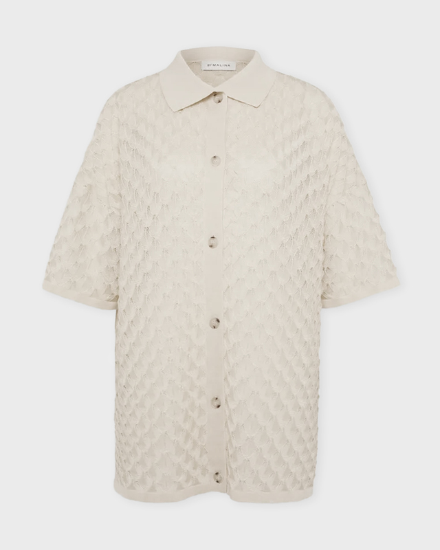 Malina Skjorta Moa Knitted  Beige XL