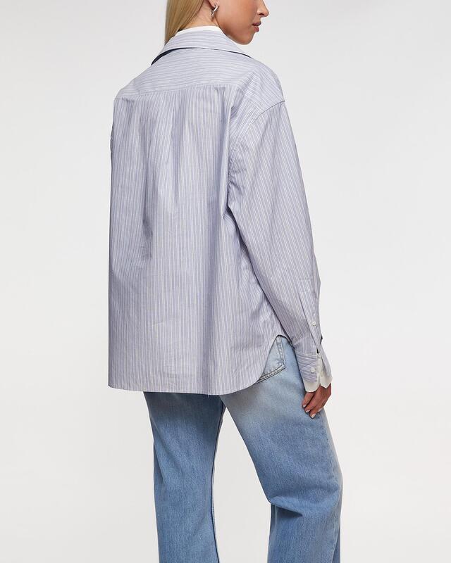 Acne Studios Skjorta Soublera Striped Blå/vit 40