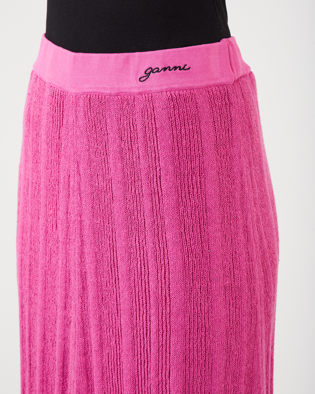 Ganni Midi Skirt Pink XL