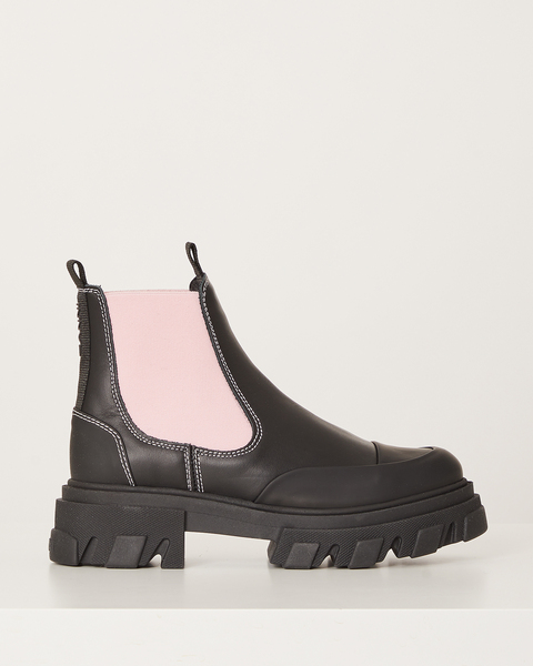 Boots Calf Leather Svart/rosa  1