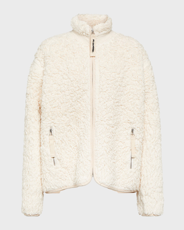 Jil Sander Zip-Up Jacket  Egg shell M