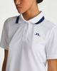 J Lindeberg Topp Carina Jacquard Polo Vit S