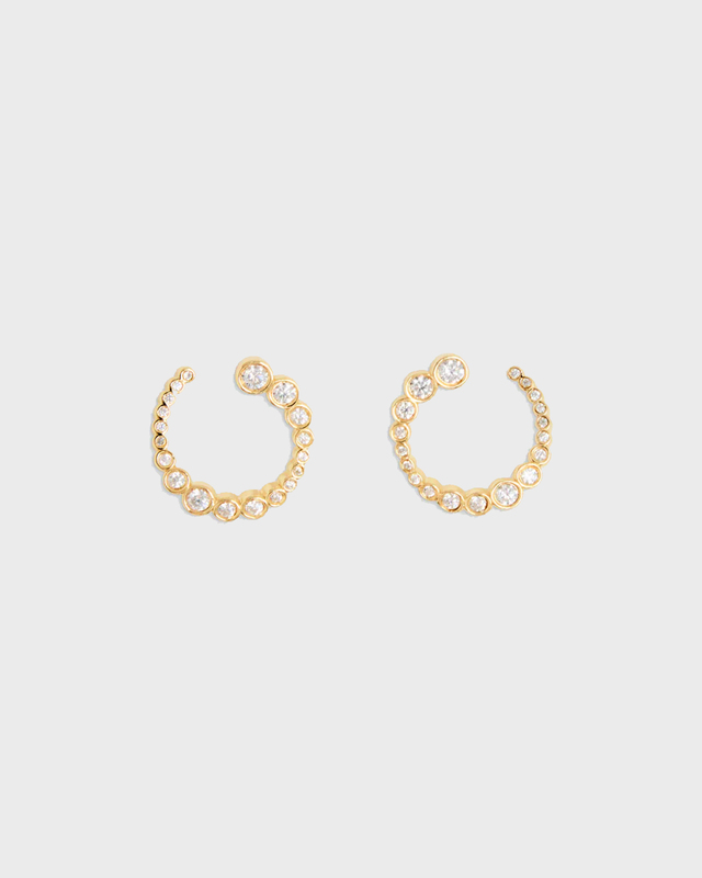 Ragbag Odette Spiral Earrings Guld ONESIZE