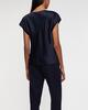Vince Blouse Silk Cowl-Neck Blue XS