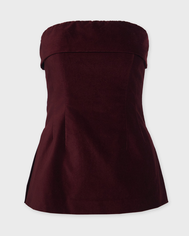 Wakakuu Icons Topp Acha Velvet Burgundy  M