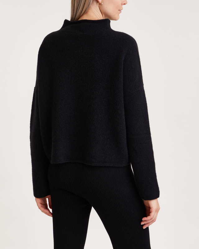 Filippa K Tröja Mika Yak Funnelneck Svart XL