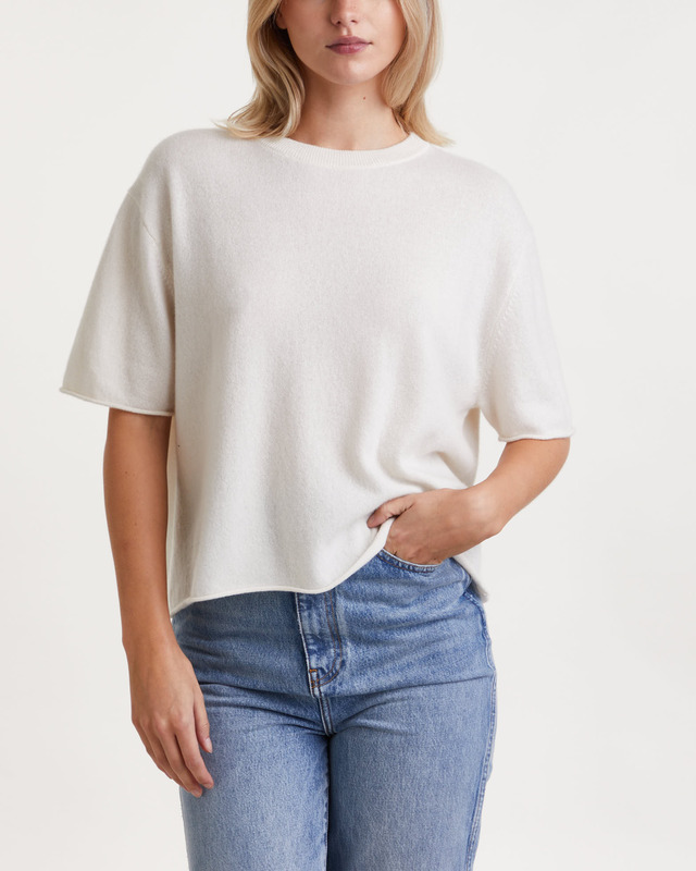 LISA YANG T-shirt Cila Cashmere Offwhite 0 (XS-S)