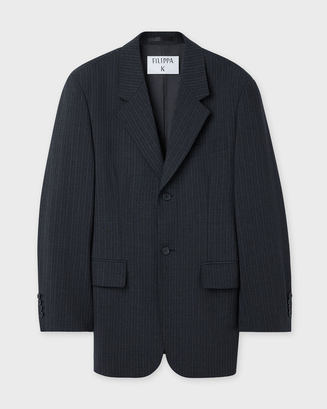 Filippa K Blazer Hourglass Pinstripe  Anthracite 40