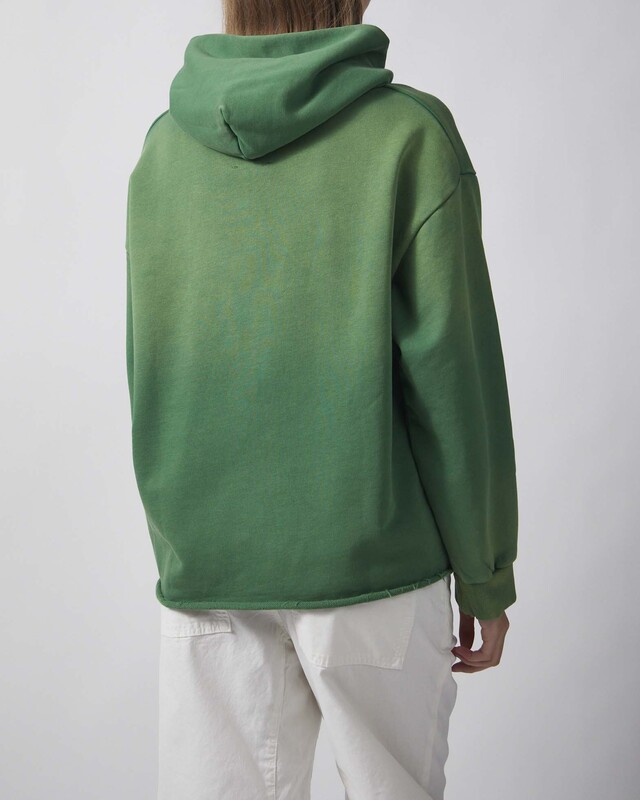 Found Hoodie Wildlife Embroidered Unisex Green XL