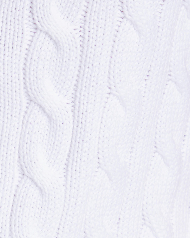 Polo Ralph Lauren Cardigan Cable-Knit Short Sleeve Vit M