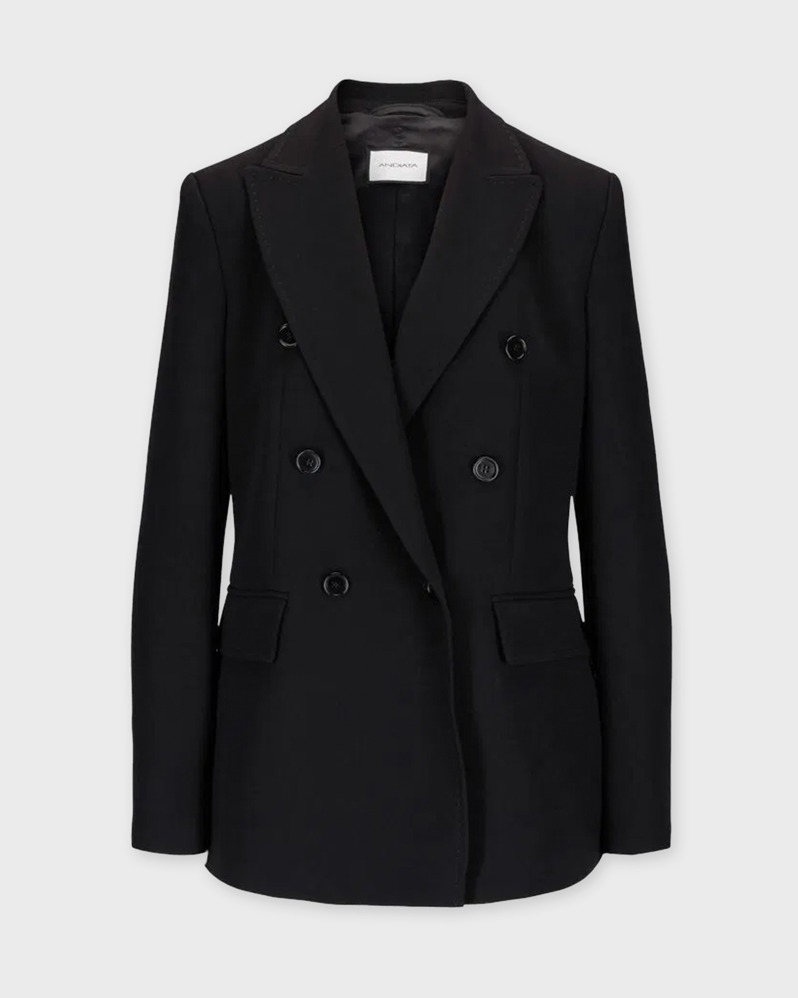Andiata Women's Black Blazer Traci W 40