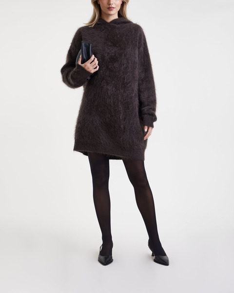 Klänning Maye Hooded Cashmere Brun 2