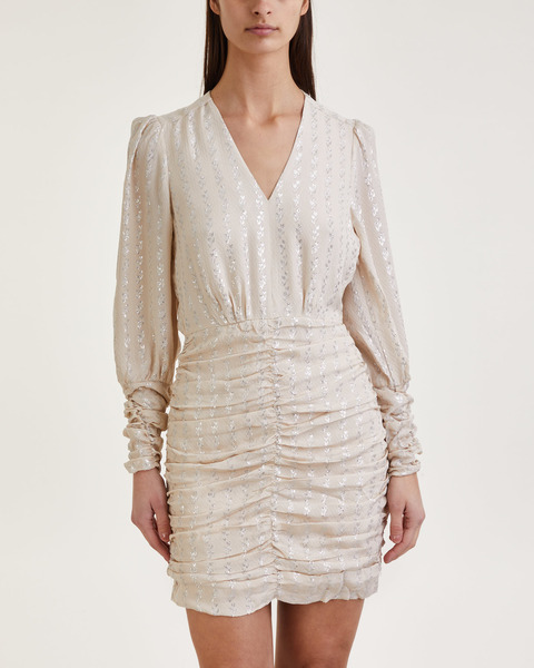 Klänning Douze Draped Mini Chalk 1