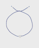CBYC Bracelet Silver Heart Tiny Navy ONESIZE