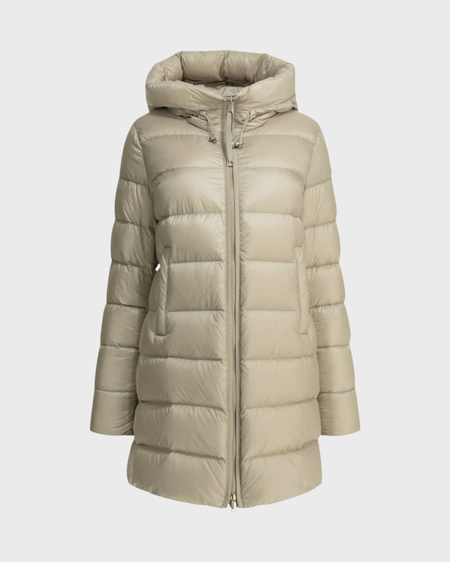 Moncler Lang parkas Suyenne Grønn MONCLER 3 (M/L)
