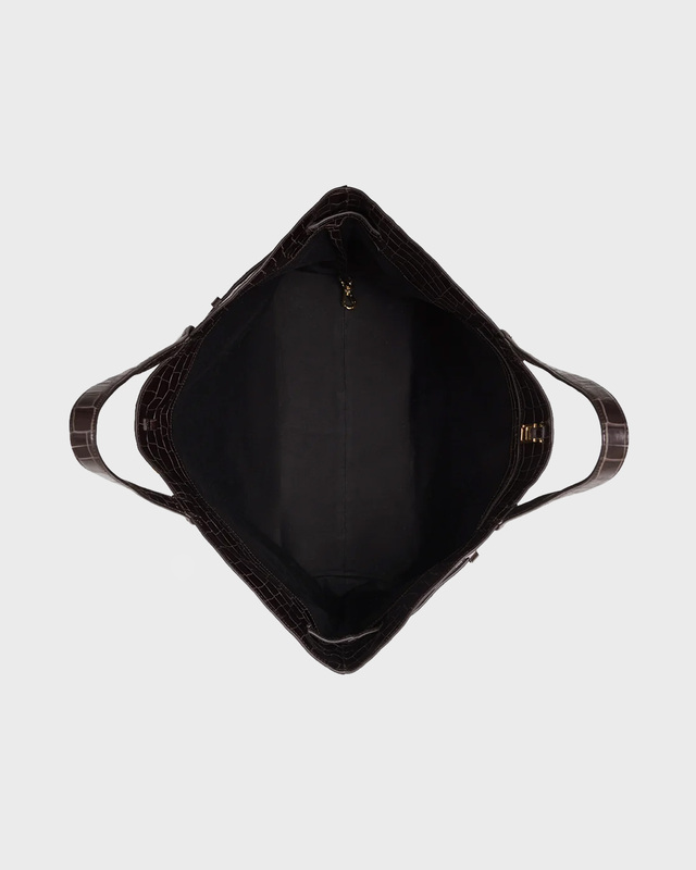Anine Bing Shoppingtaske Elly Embossed Mørkebrun ONESIZE