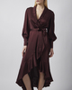 Zimmermann Dress Silk Wrap Midi  Mahogny  1 (S-M)