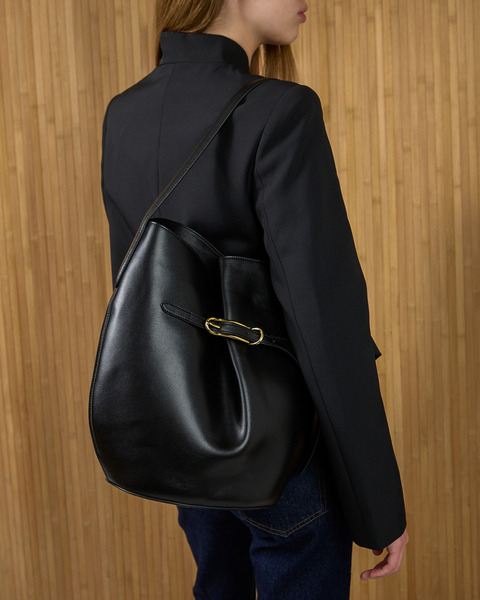 Bucket Bag Belted Large Black 2