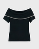 By Malene Birger Top Hetha Svart XL