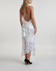 ROTATE Birger Christensen Klänning Sequins Mini Fringe Vit 34