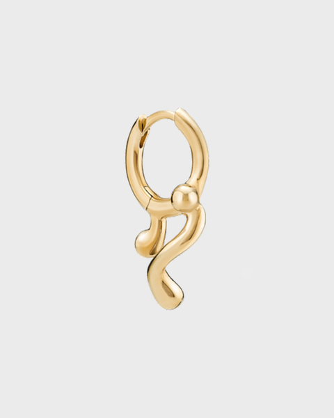 Earring Brain Jelly Huggie Guld ONESIZE 1
