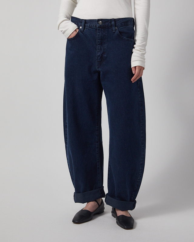 Frame Jeans The Bubble Crop Dorado Dark blue wash 26