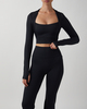 Sisterly tribe Top Softsculpt Bolero Long Sleeve  Black L