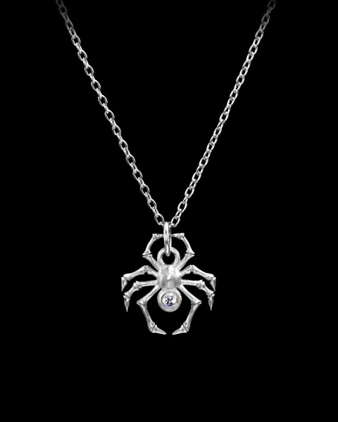 Necklace Spider Silver Silver ONESIZE 1