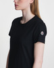 Moncler T-Shirt Cotton Jersey Maglia Svart XS