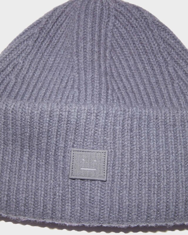 Acne Studios Mössa Face Logo Beanie Small  Ljuslila ONESIZE